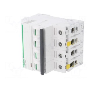 Circuit breaker | 400VAC | Inom: 63A | Poles: 4 | Charact: C | 10kA | IP20