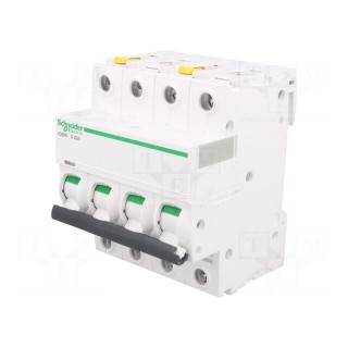 Circuit breaker | 400VAC | Inom: 63A | Poles: 4 | DIN | Charact: C | 6kA