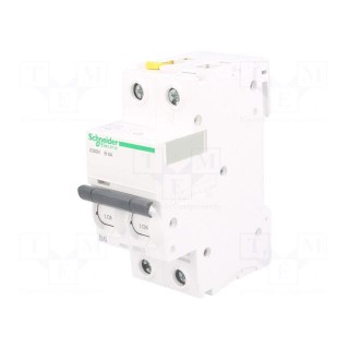 Circuit breaker | 400VAC | Inom: 6A | Poles: 2 | DIN | Charact: B | 6kA