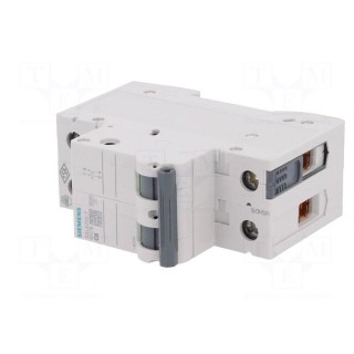 Circuit breaker | 400VAC | Inom: 6A | Poles: 2 | DIN | Charact: C | 6kA