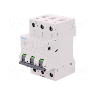 Circuit breaker | 400VAC | Inom: 8A | Poles: 3 | for DIN rail mounting