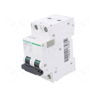 Circuit breaker | 500VDC | Inom: 0.5A | Poles: 2 | Charact: C | 20kA | IP20