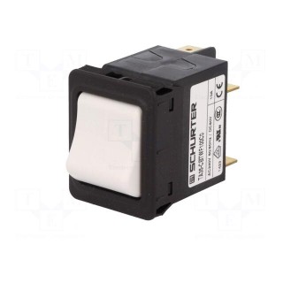 Circuit breaker | Urated: 240VAC | 60VDC | 10A | DPST | Poles: 2 | 34x26mm