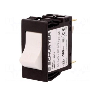 Circuit breaker | Urated: 240VAC | 60VDC | 12A | DPST | Poles: 2 | MCB