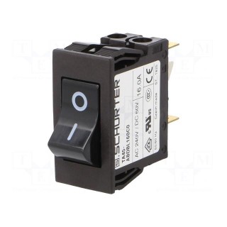 Circuit breaker | Urated: 240VAC | 60VDC | 16A | DPST | Poles: 2 | 35g