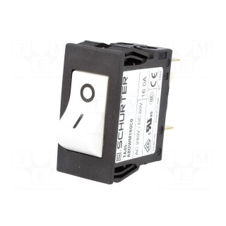 Circuit breaker | Urated: 240VAC | 60VDC | 16A | DPST | Poles: 2 | SNAP-IN