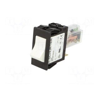 Circuit breaker | Urated: 240VAC | 60VDC | 20A | DPST | Poles: 2 | SNAP-IN