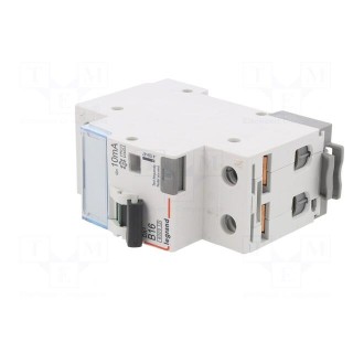 RCBO breaker | Inom: 16A | Ires: 10mA | Max surge current: 250A | IP20