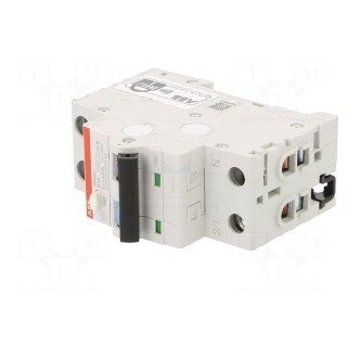 RCBO breaker | Inom: 16A | Ires: 10mA | Poles: 1+N | 230VAC | IP20 | DS200