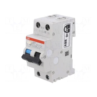 RCBO breaker | Inom: 16A | Ires: 30mA | Poles: 1+N | 230VAC | IP20 | DS200