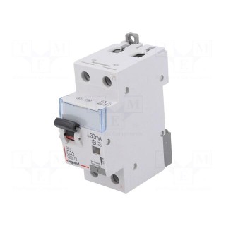 RCBO breaker | Inom: 32A | Ires: 30mA | Max surge current: 250A | IP20
