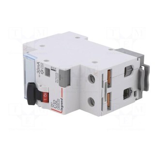 RCBO breaker | Inom: 32A | Ires: 30mA | Max surge current: 250A | IP20