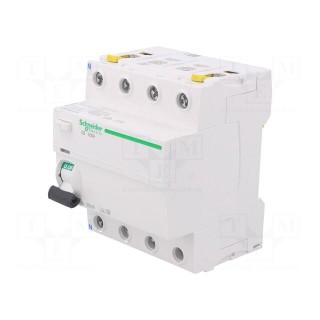 RCD breaker | Inom: 100A | Ires: 30mA | Poles: 4 | 400VAC | IP20 | 1÷25mm2