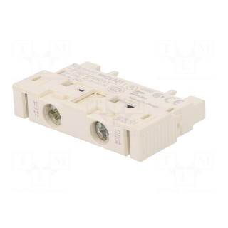 Auxiliary contacts | NO or NC | front | Leads: screw terminals