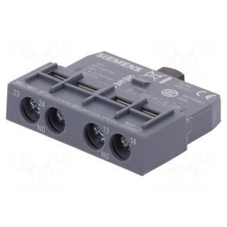 Auxiliary contacts | NO x2 | front | Leads: screw terminals | 3RV2