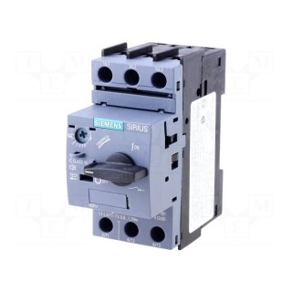Motor breaker | 4kW | 220÷690VAC | for DIN rail mounting | Size: S00