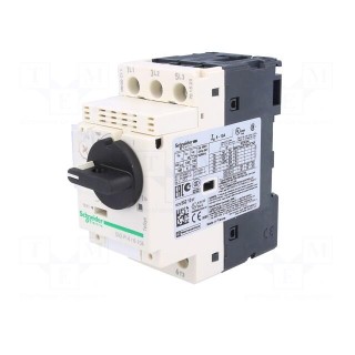 Motor breaker | 3kW | 230÷690VAC | DIN | Overcurrent release: 6÷10A