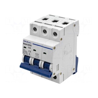 Circuit breaker | Poles: 3 | for DIN rail mounting | -10÷85°C | IP20