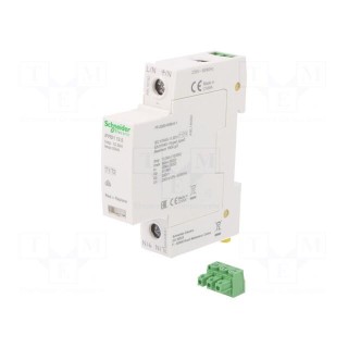 Surge arrestor | Type 1+2 | Poles: 1 | for DIN rail mounting | IP20