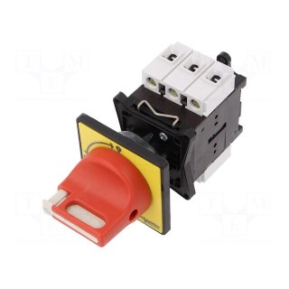 Main emergency switch-disconnector | Poles: 3 | on panel | 25A | IP65