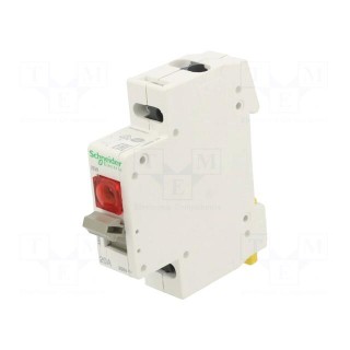 Module: pushbutton switch | Poles: 1 | 250VAC | 4kV | 20A | IP40 | ACTI9