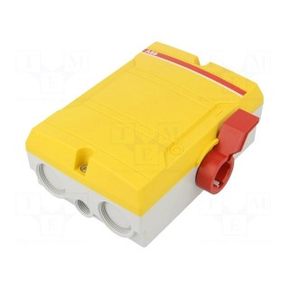 Safety switch-disconnector | Poles: 3 | flush mounting | 25A | BWS