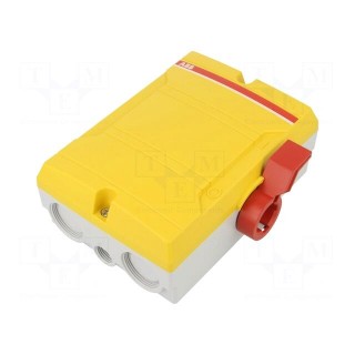 Safety switch-disconnector | Poles: 4 | flush mounting | 25A | BWS