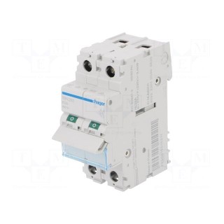 Switch-disconnector | Poles: 2 | for DIN rail mounting | 63A | 400VAC