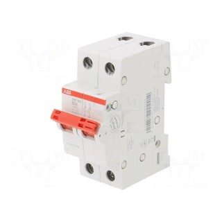 Switch-disconnector | Poles: 2 | for DIN rail mounting | 63A | 415VAC