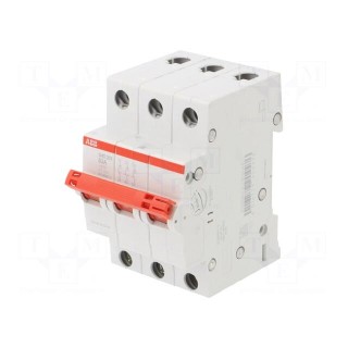 Switch-disconnector | Poles: 3 | for DIN rail mounting | 63A | 415VAC