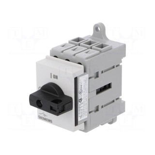Switch-disconnector | Poles: 3 | DIN,on panel | 16A | 3LD3 | 7.5kW