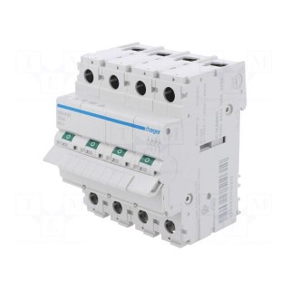 Switch-disconnector | Poles: 4 | for DIN rail mounting | 100A | SBN