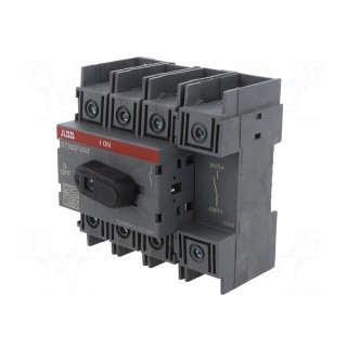 Switch-disconnector | Poles: 4 | for DIN rail mounting | 100A | OT