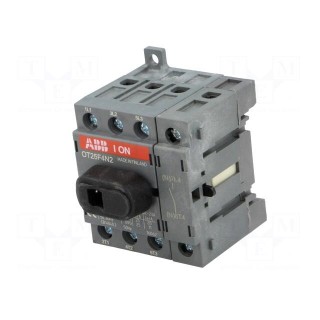Switch-disconnector | Poles: 4 | for DIN rail mounting | 25A | OT