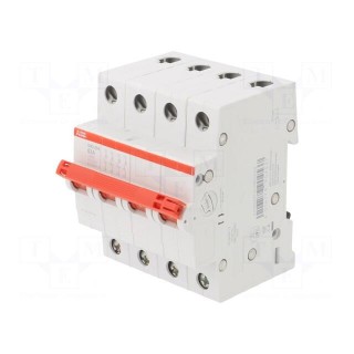 Switch-disconnector | Poles: 4 | for DIN rail mounting | 63A | 415VAC