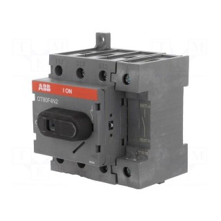Switch-disconnector | Poles: 4 | for DIN rail mounting | 80A | OT