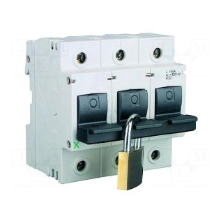 Switch-fuse | Poles: 3 | for DIN rail mounting | 63A
