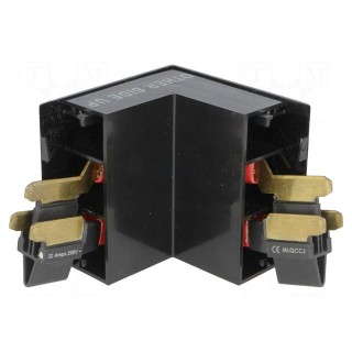 Angle external connector | Colour: black