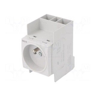 F-type socket | 230VAC | 16A | for DIN rail mounting