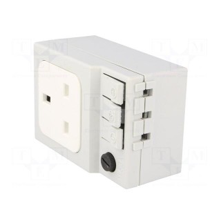 G-type socket | 250VAC | 6.3A | IP20 | for DIN rail mounting