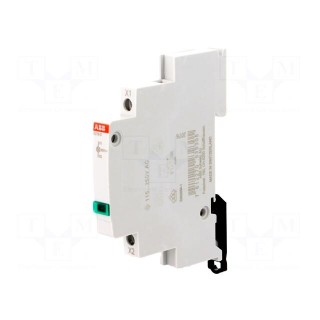 LED indicator | 115÷250VAC | for DIN rail mounting | 9mm