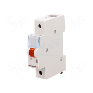 LED indicator | 230VAC | for DIN rail mounting | Colour: orange