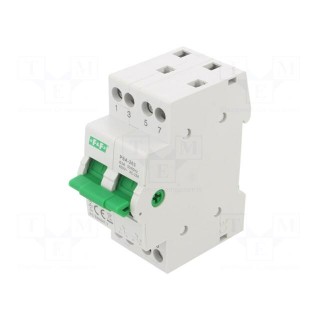 Module: mains-generator switch | Poles: 2 | 230/400VAC | 63A | IP20