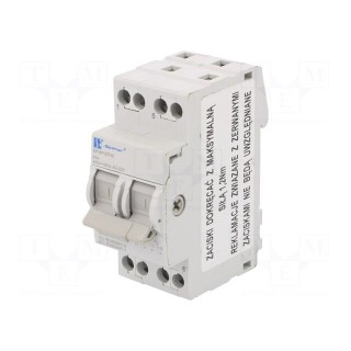 Module: mains-generator switch | Poles: 2 | 240/415VAC | 40A | IP20