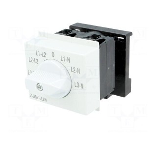 Module: rotary switch | 250VAC | 20A | IP20 | for DIN rail mounting