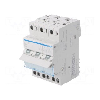 Module: toggle switch | Poles: 3 | 230VAC | 40A | IP20 | Stabl.pos: 3