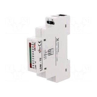 Module: voltage indicator | 230VAC | IP20 | DIN | 90x17.5x66mm