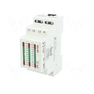 Module: voltage indicator | 3x230VAC | IP20 | for DIN rail mounting