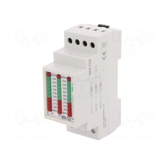 Module: voltage indicator | 3x250VAC | IP20 | for DIN rail mounting