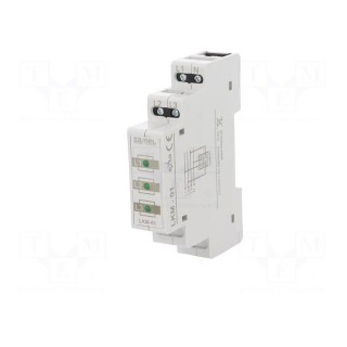 Module: voltage indicator | 3x400VAC | IP20 | DIN | 90x17.5x66mm